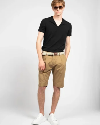 Pantaloni scurti cu buzunare oblice
