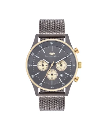 Ceac cronograf de otel inoxidabil Goodwill 19077, Auriu