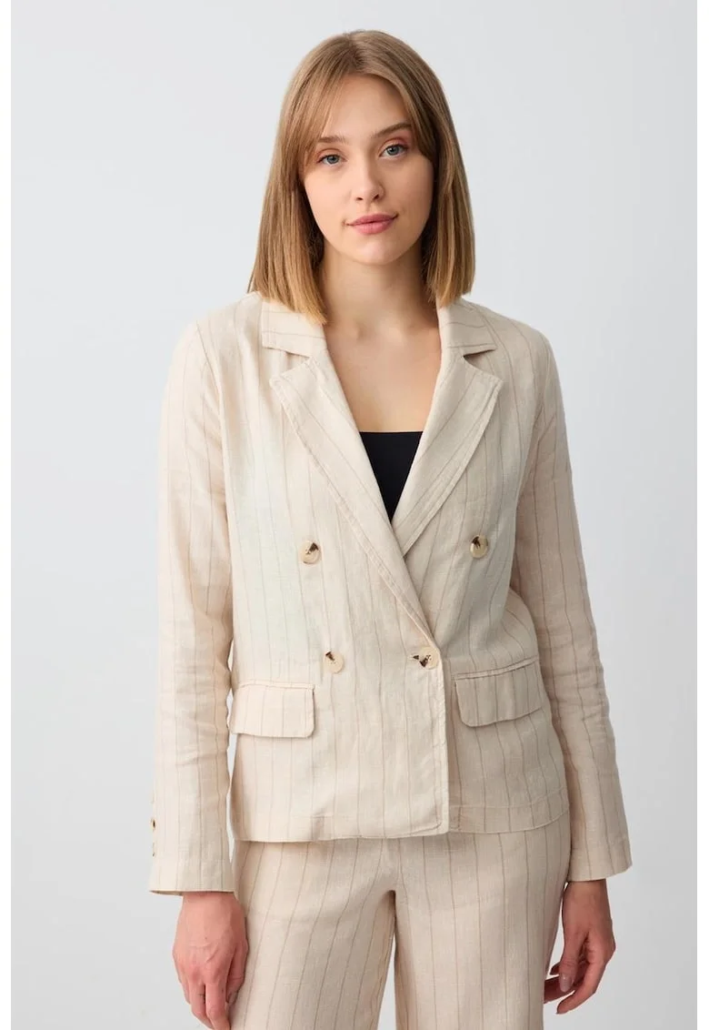 Sacou uni de in, Bej deschis