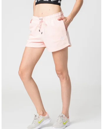 Pantaloni scurti cu logo Essentials, Roz pastel