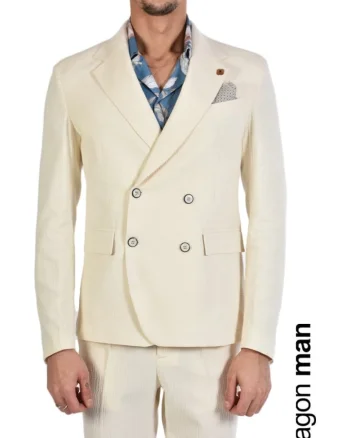 Sacou slim fit cu doua randuri de nasturi, 50