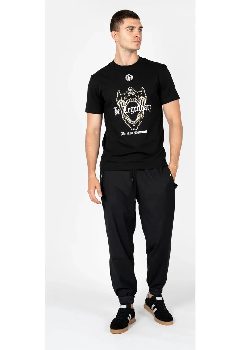 Tricou cu imprimeu contrastant,