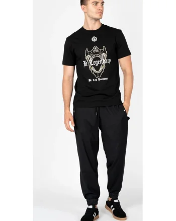Tricou cu imprimeu contrastant,