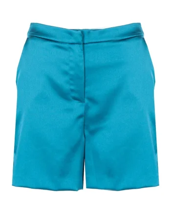 Pantaloni scurti cu aspect satinat, 40