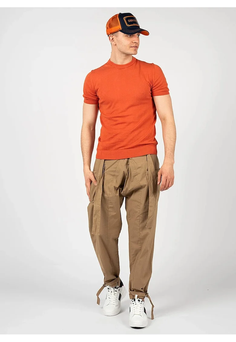 Pantaloni Cu Crioala Ampla Si Talie Inalta, XL