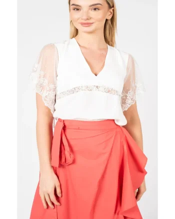 Bluze dama cu dantela si matase, M