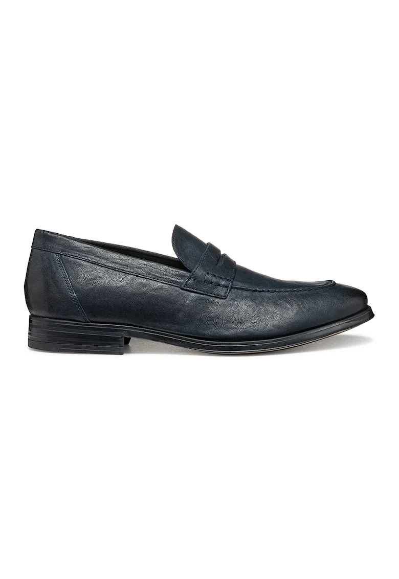 Pantofi loafer cu varf rotund, Bleumarin