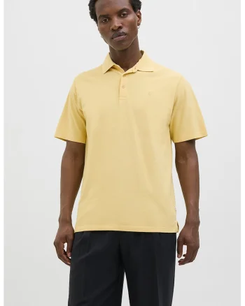 Tricou polo din material pique William, Gri deschis