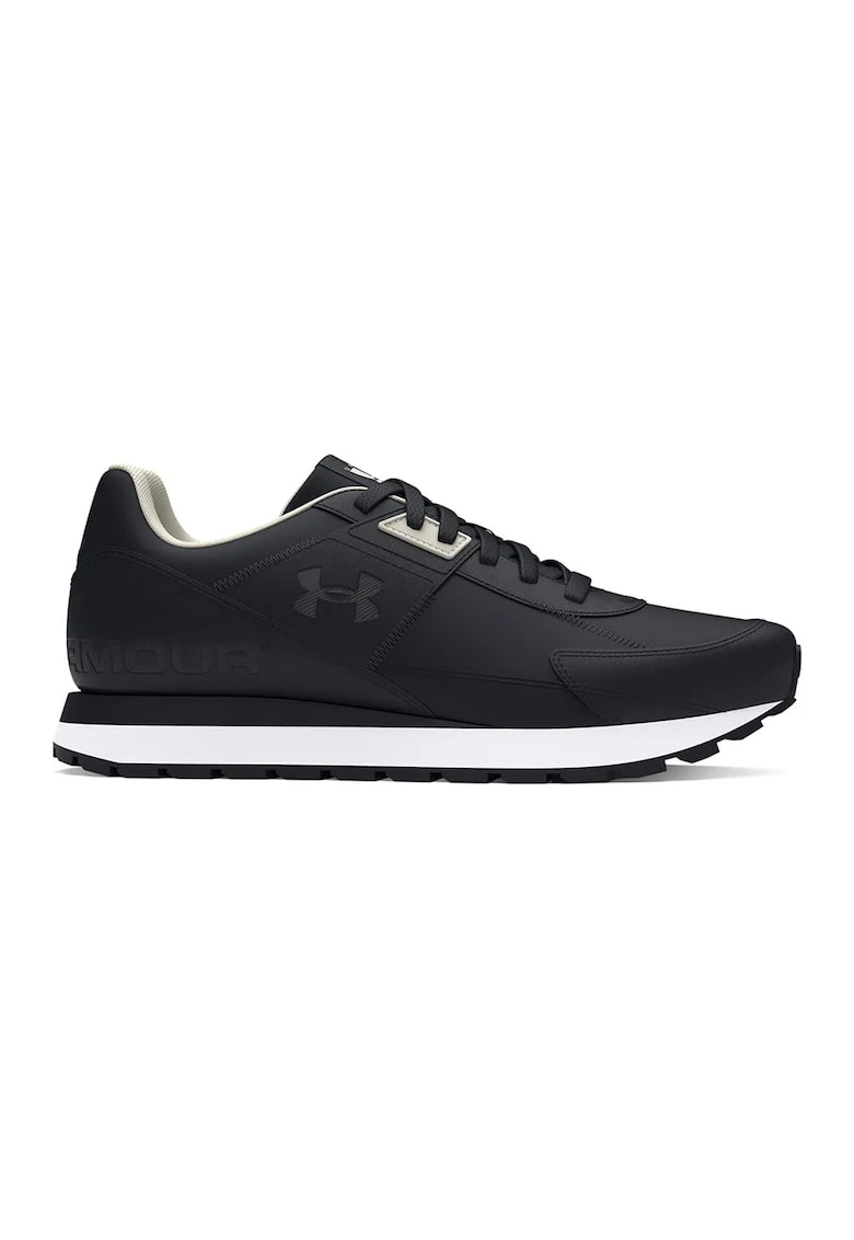 Pantofi sport cu detalii de piele intoarsa Essential Runner, Negru