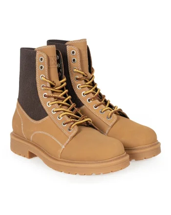 Ghete din piele si insertii textile D-Alabhama,
