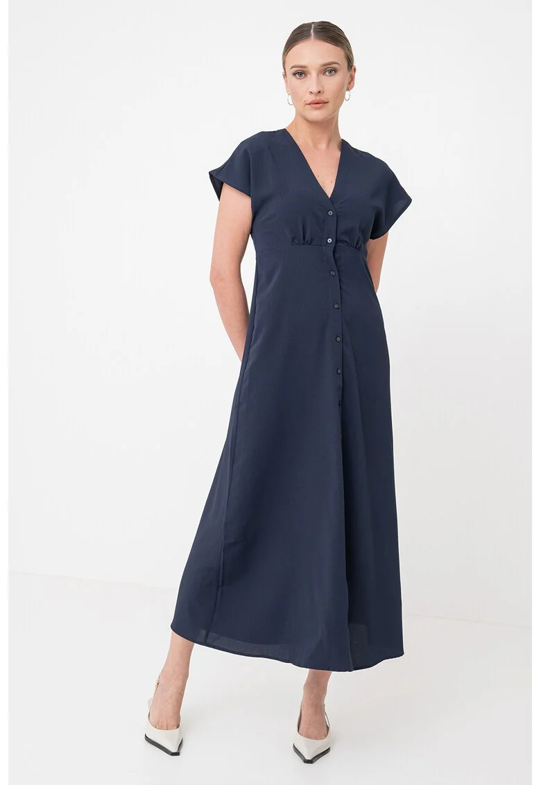 Rochie-camasa maxi, Bleumarin