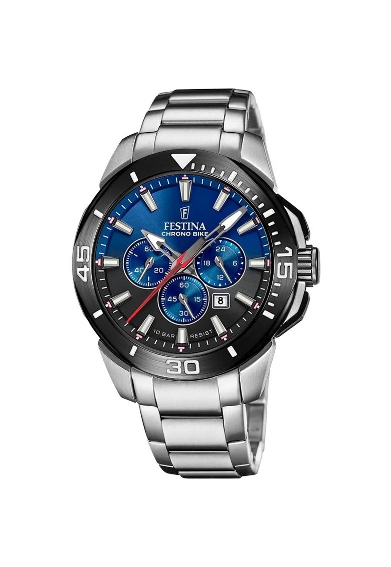 Ceas barbatesc  F20641/C Quartz Argintiu