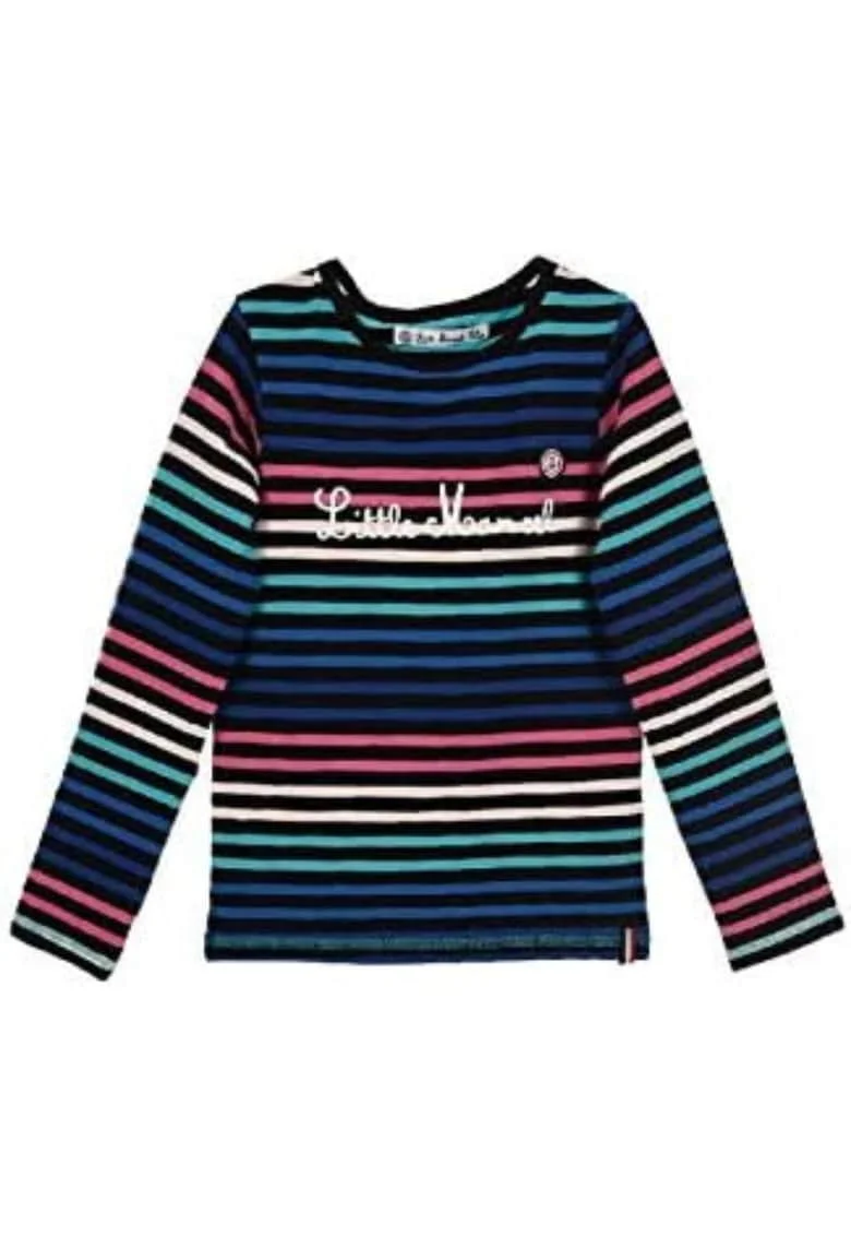 Bluza pentru fetite  bumbac/elastan, multicolor,