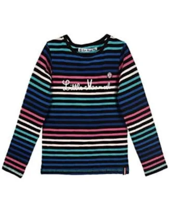 Bluza pentru fetite  bumbac/elastan, multicolor,