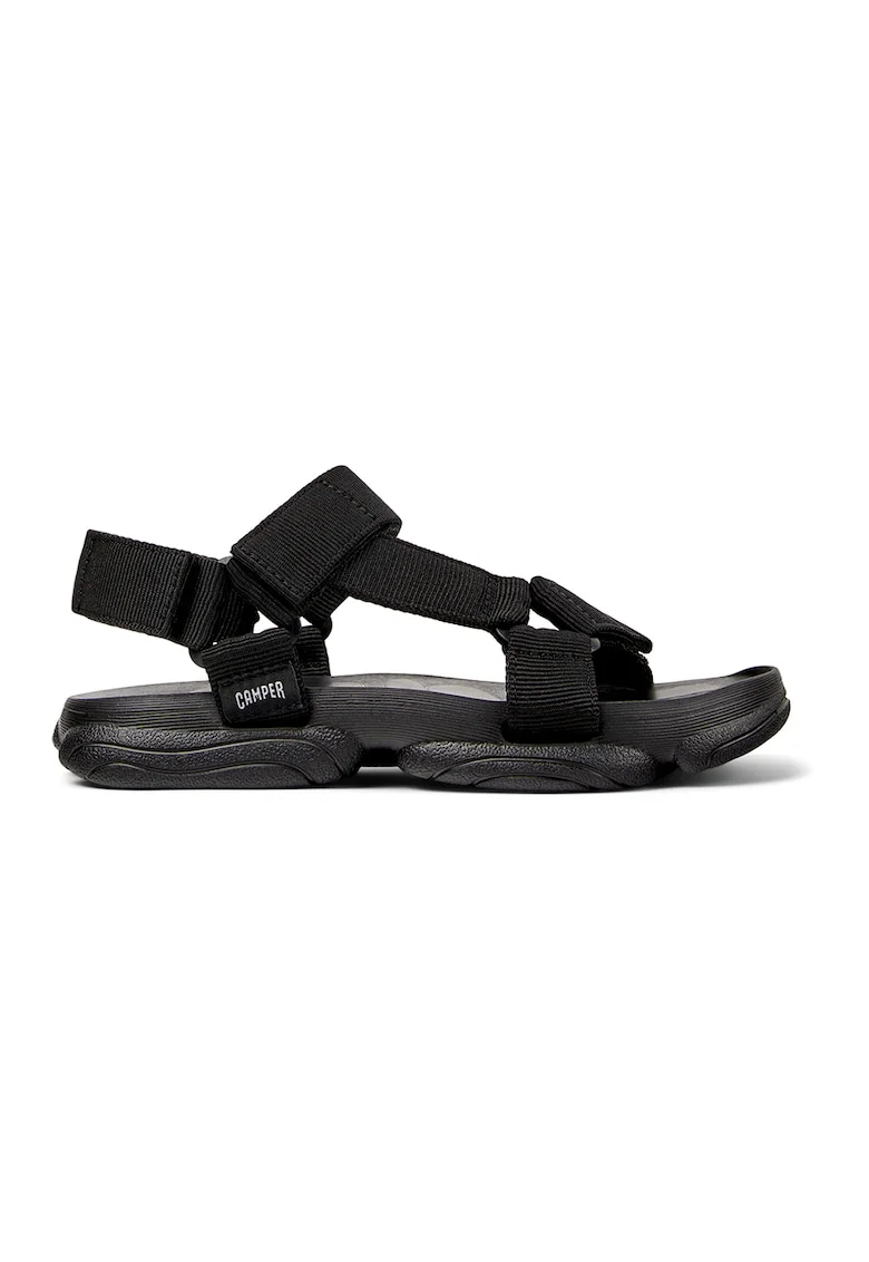 Sandale colorblock cu velcro Karst, Negru