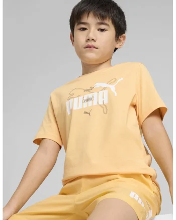 Tricou cambrat cu logo, Portocaliu pal