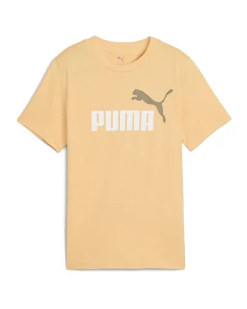 Tricou de bumbac cu imprimeu logo, Portocaliu pal