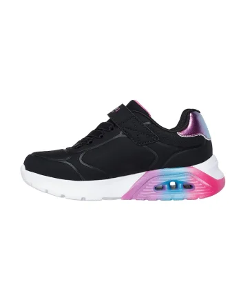Pantofi sport de piele ecologica cu velcro Uno Lite 2.0 Vivid, Negru