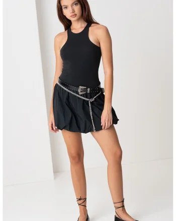 Rochie scurta din amestec de bumbac