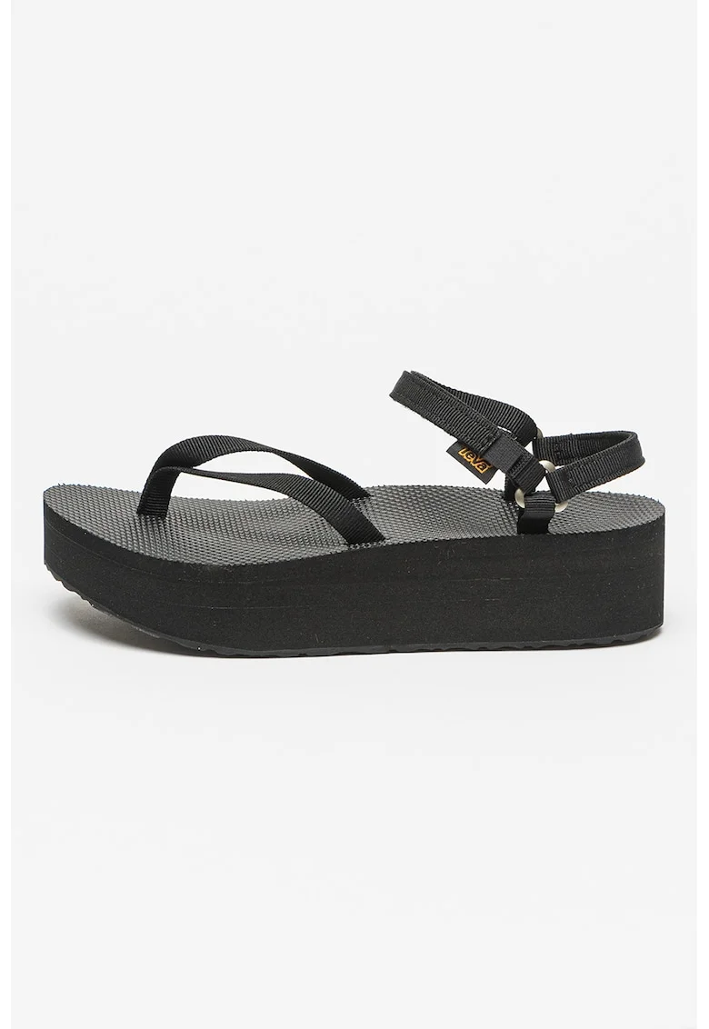 Sandale flatform Slim, Negru