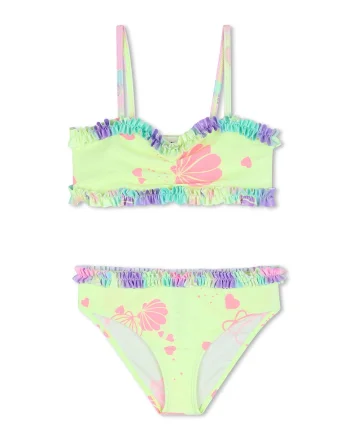 Costum de baie din doua piese, Verde fistic