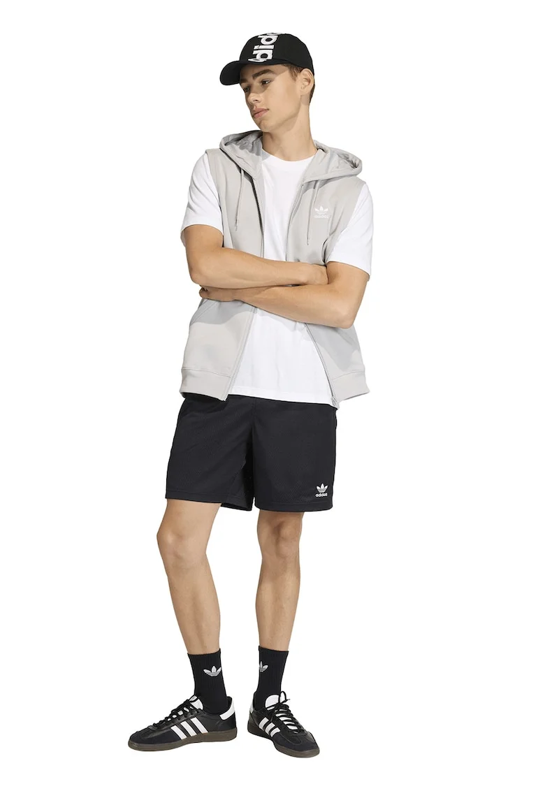 Pantaloni scurti cu talie elastica, Negru