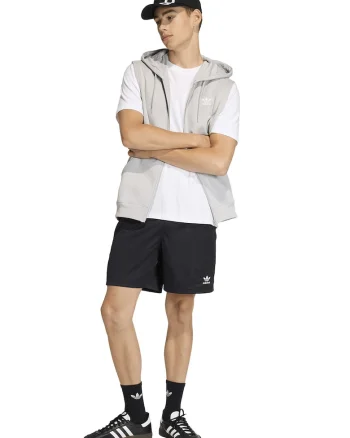 Pantaloni scurti cu talie elastica, Negru