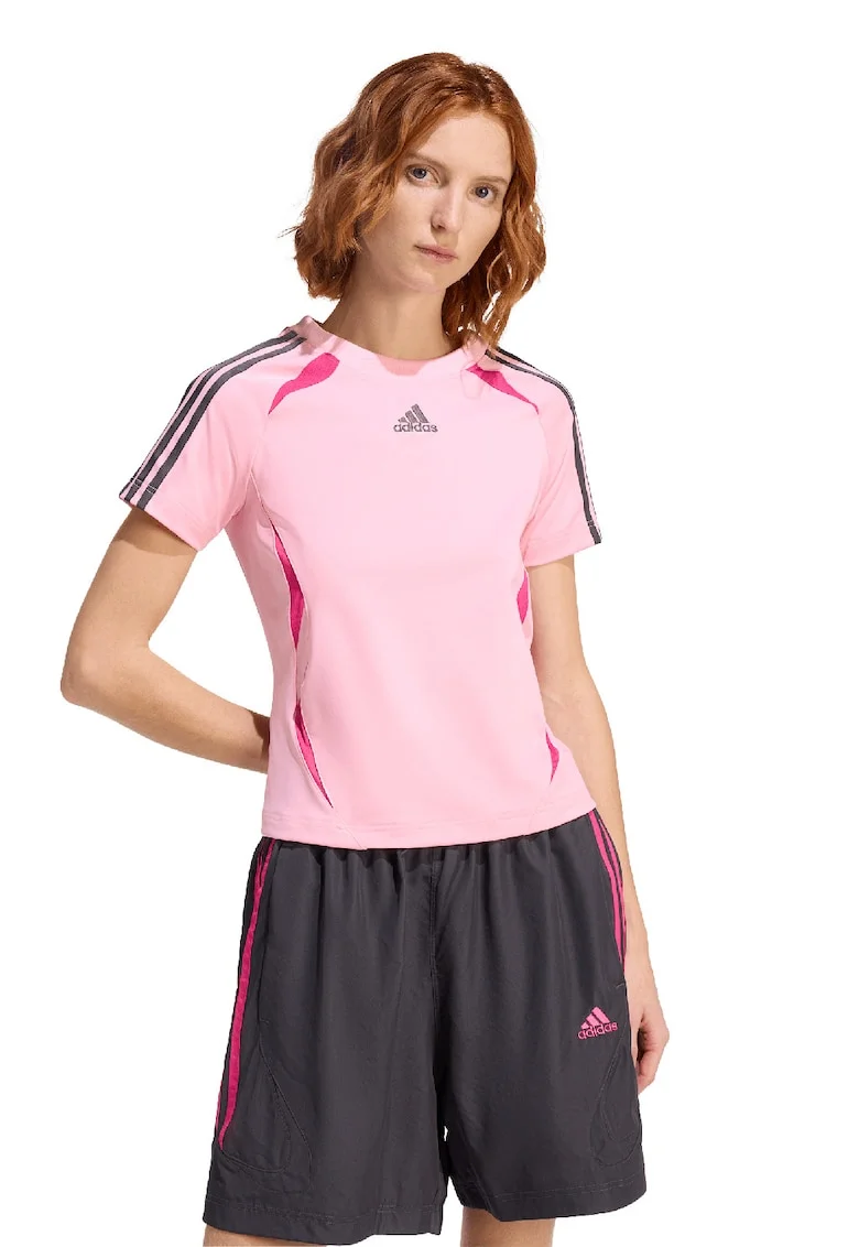 Tricou cu maneci ragaln Teamgeist, Negru/Roz deschis/Roz prafuit