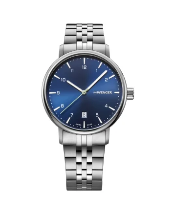 Ceas barbatesc  01.1731.121 Metropolitan, 40mm, 10ATM, Argintiu