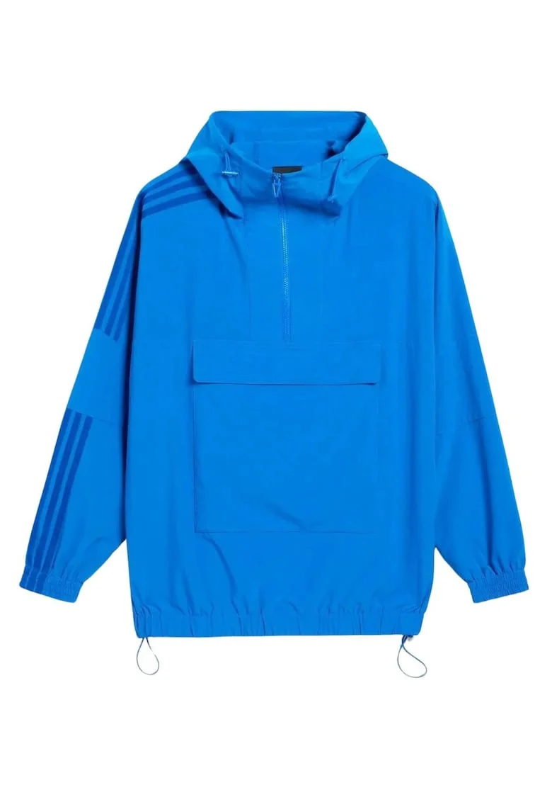 Jacheta unisex  x Ivy Park, albastra, marimea S, design oversize, cu gluga, 73x65x56cm