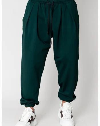 Pantaloni lung Baggy Bottle Green 15421, Verde