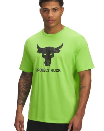 Tricou cu imprimeu grafic Project Rock Payoff, Negru/Verde lime