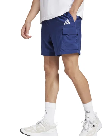 Pantaloni scurti cargo Chelsea Essentials, Alb/Albastru royal