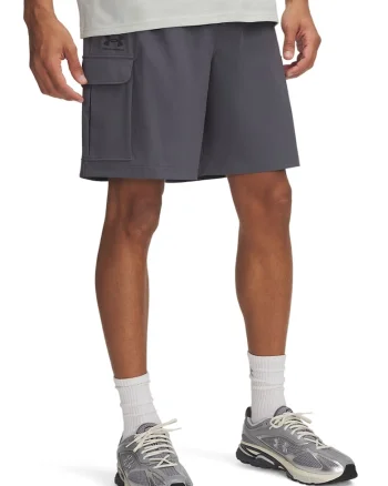 Pantaloni scurti cargo lejeri Vibe, Gri carbune