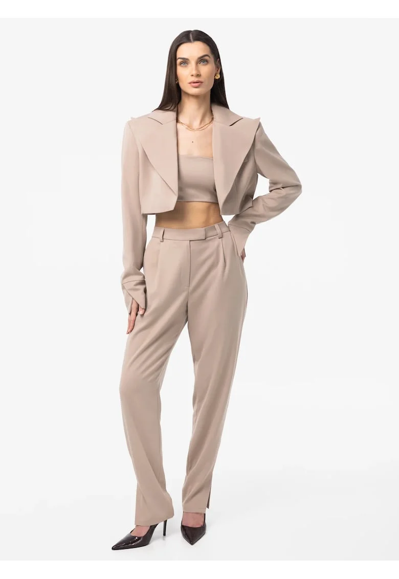 Pantaloni conici Marlo, Bej