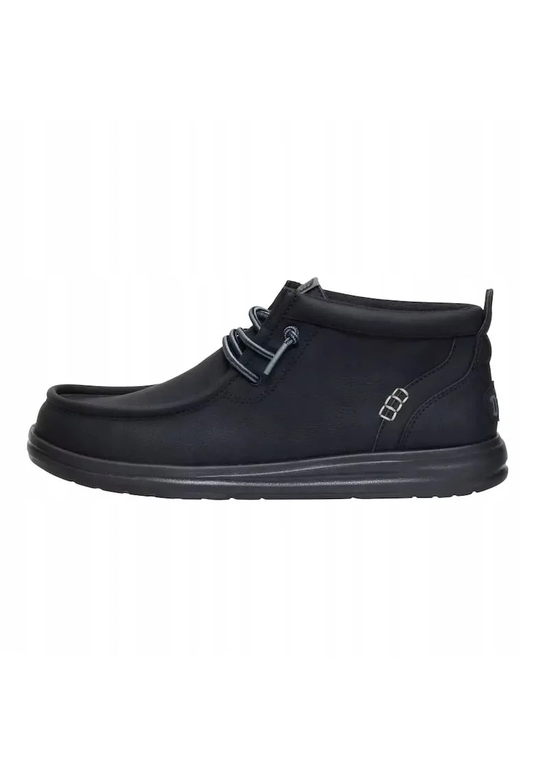 Mocasini Barbati Piele Ecologica, Spuma EVA, Wally Grip Classic, Negru, Negru