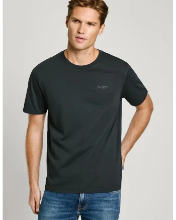 Tricou din bumbac cu logo discret Jacko, Gri antracit