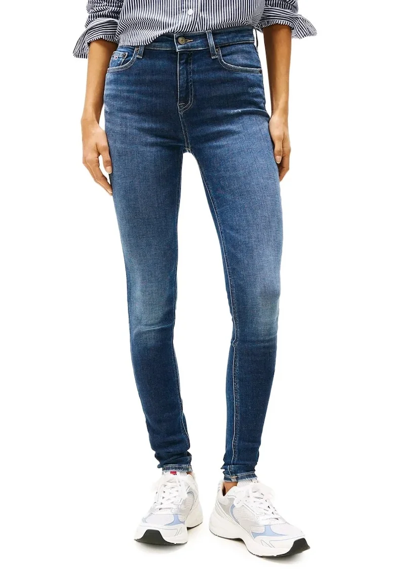 Blugi dama skinny  DW0DW19549, Albastru