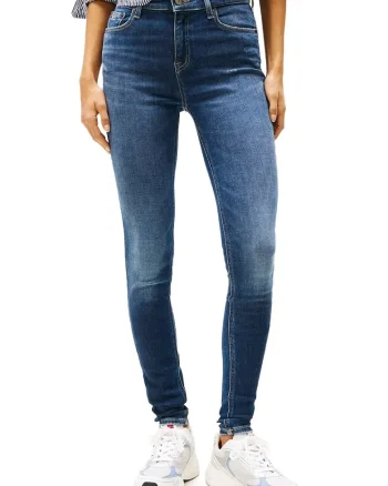 Blugi dama skinny  DW0DW19549, Albastru