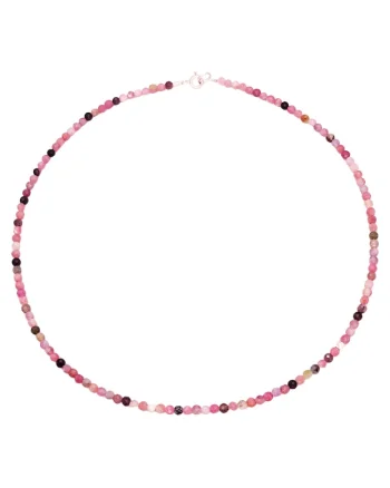 Colier din pietre de turmalina cu argint 925, 40 cm