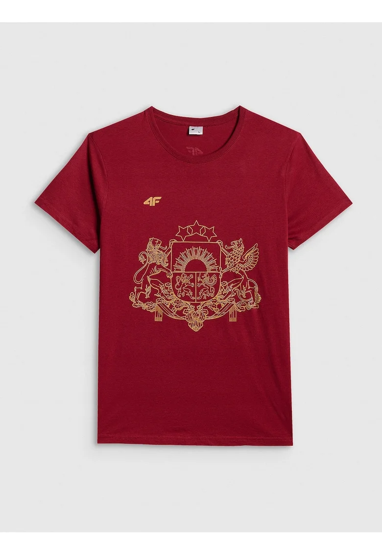 Tricou suporter dama  rosu, bumbac