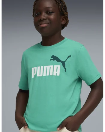 Tricou de bumbac cu imprimeu logo, Alb/Verde irlandez