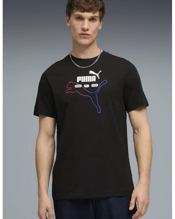Tricou din bumbac cu imprimeu logo, Rosu/Negru/Albastru royal/Alb optic