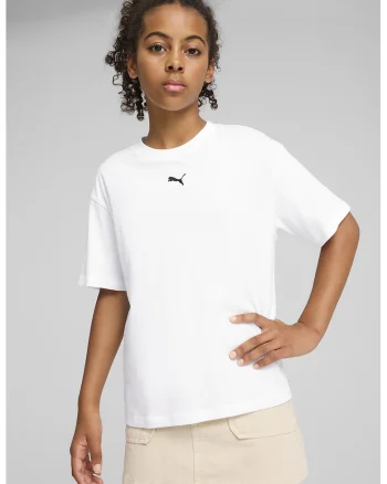 Tricou cu imprimeu logo Essentials, Alb