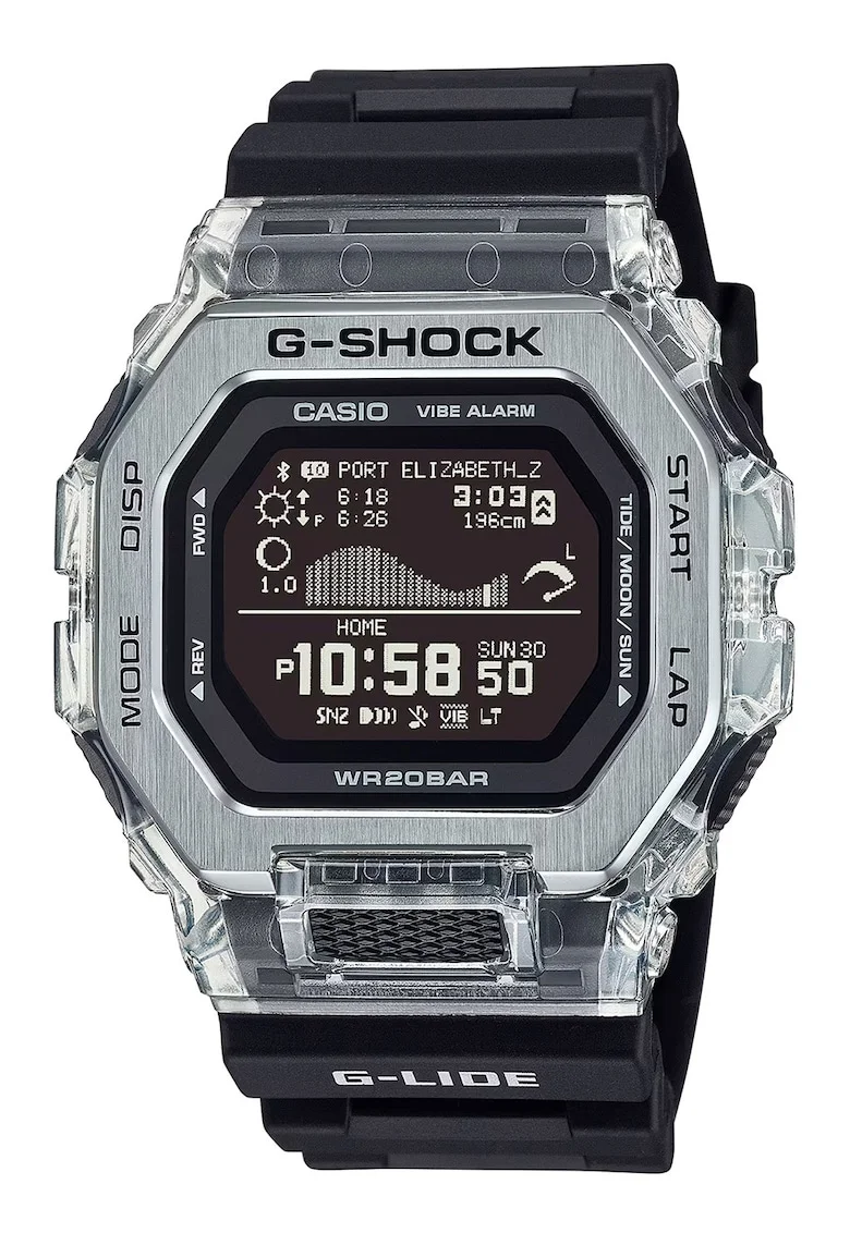Ceas digital cu functii multiple G-shock, Negru stins