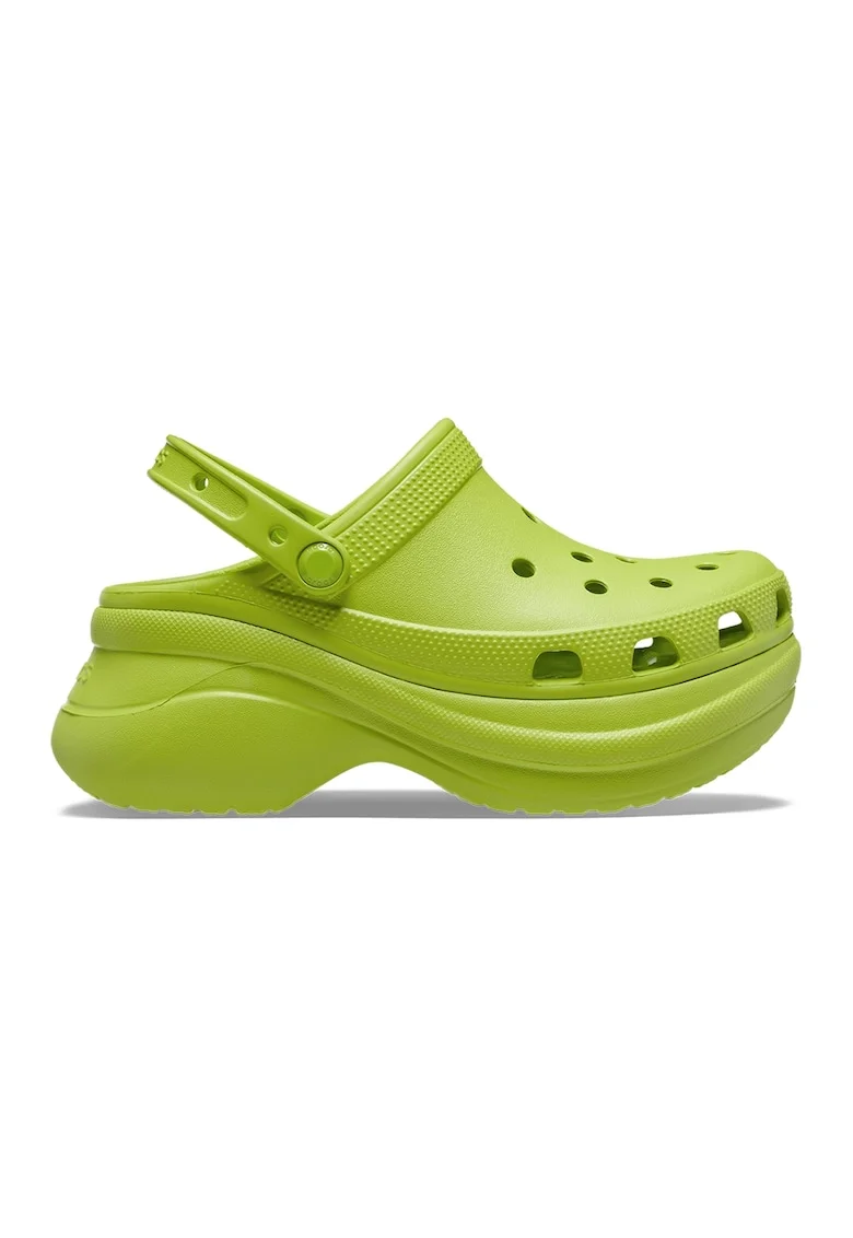 Saboti slingback demi-wedge, Verde lime