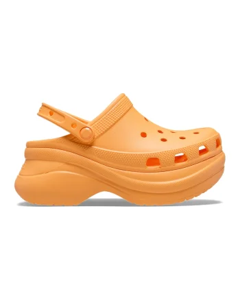 Saboti slingback demi-wedge, Portocaliu mandarina