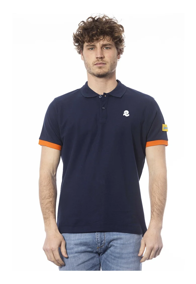 Tricou polo de bumbac, Albastru inchis