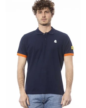 Tricou polo de bumbac, Albastru inchis