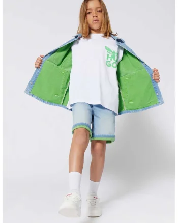 Tricou cu detaliu logo, Alb